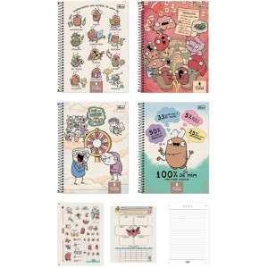 Caderno 01x1 Capa Dura Rafaella Tuma 80fls