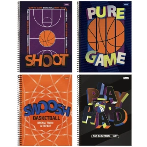 Caderno 10x1 Capa Dura Hoop 160fls