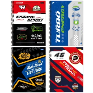 Caderno 15x1 Capa Dura Roadclub 240fls