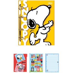 Caderno Argolado Snoopy 80fls Colegial