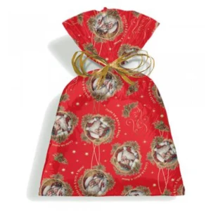 Saco Metalizado De Natal 30x45cm Magia De Natal Perol.