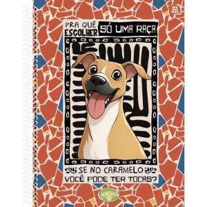 Caderno 01x1 Capa Dura Caramelo 80fls.