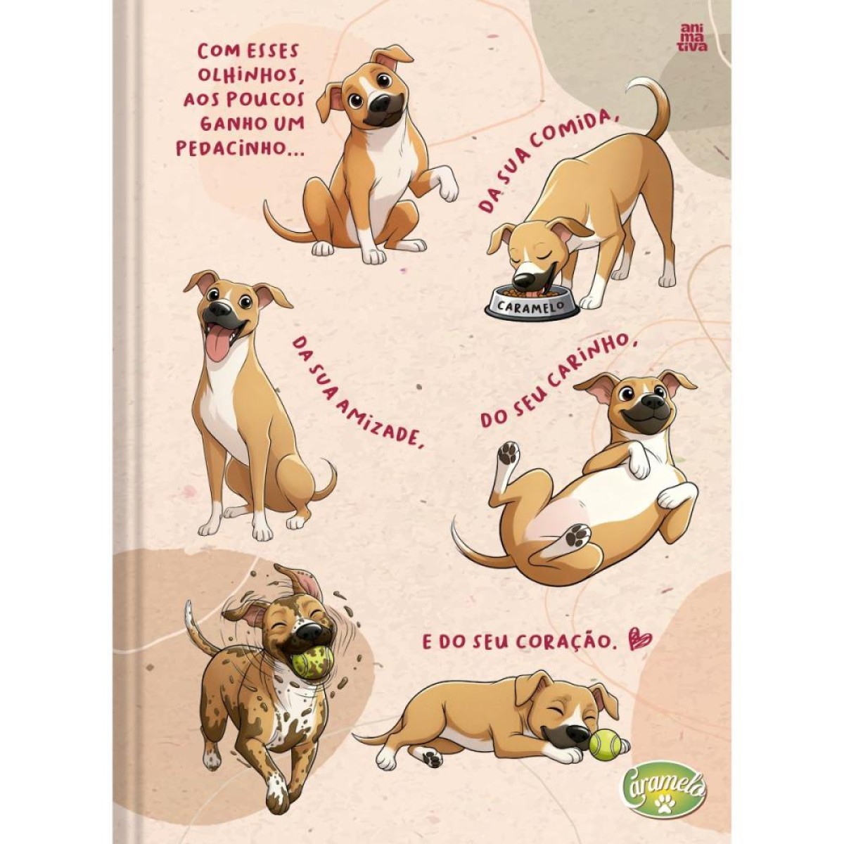 Caderno Brochurao Capa Dura Caramelo 96fls