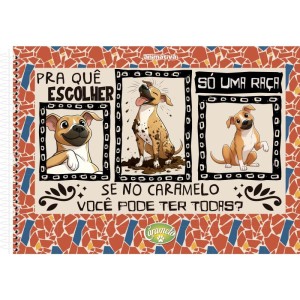 Caderno Desenho Univ Capa Dura Caramelo 80fls