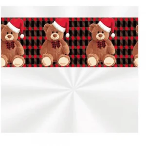 Saco Poli Transparente Decorad 45x59cm Teddy Noel
