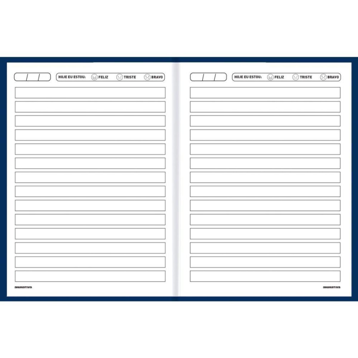 Caderno Brochurao Capa Dura Neuro Animamente Cores 80fls