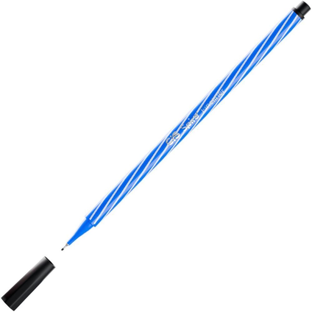 Caneta Com Ponta Porosa Cis Spiro Fineliner 0.4mm Preta