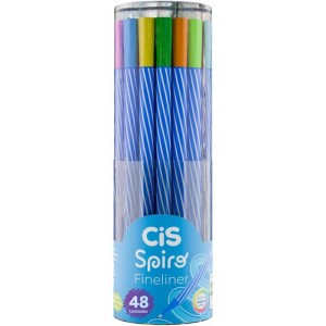 Caneta Com Ponta Porosa Cis Spiro Fineliner 0.4mm Sortida