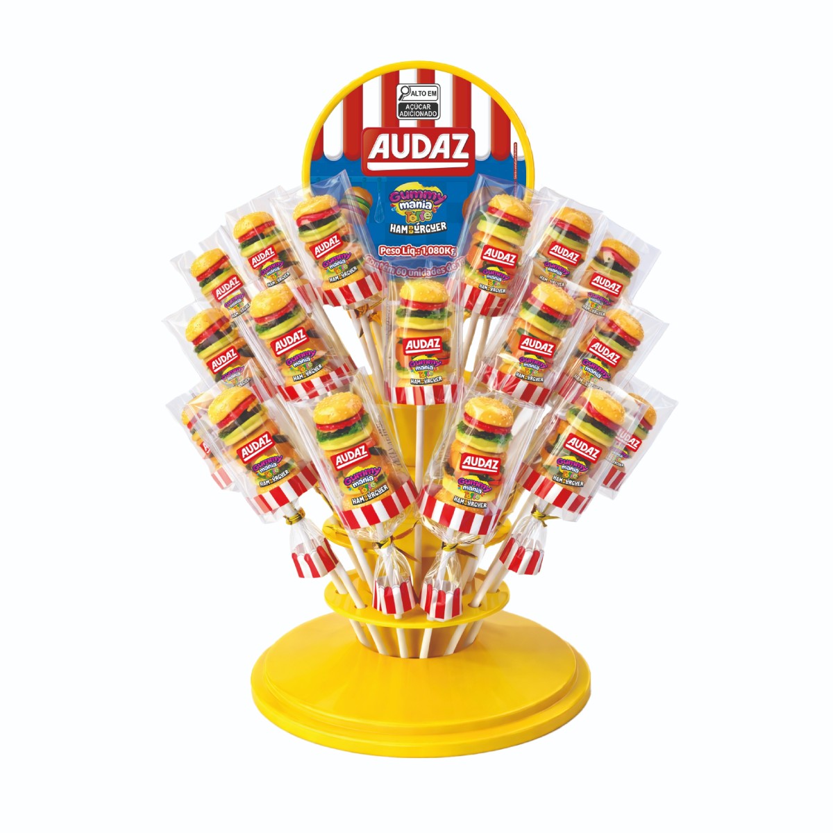 Gummy Mania Torre Hambúrguer C/60