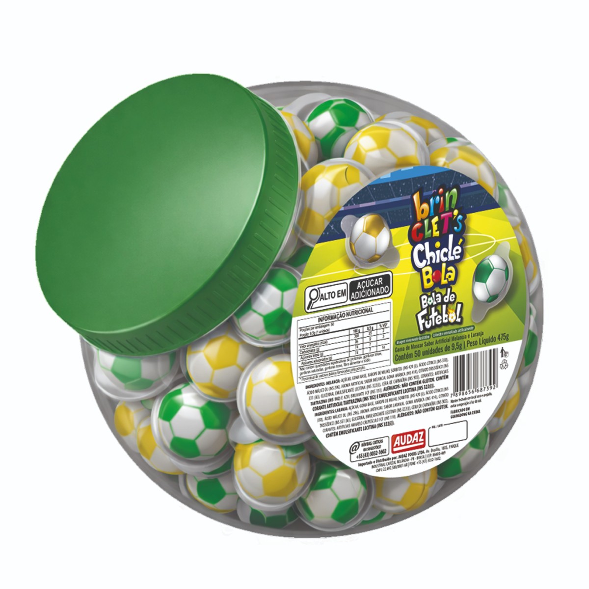 Chicle Brinclets Bolas De Futebol Po