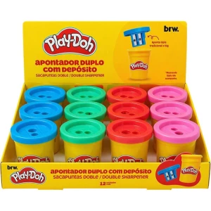 Apontador Com Deposito 2 Furos Play-doh Big/padrao 4cores