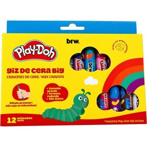Giz De Cera Jumbo Play-doh Extra Big 12 Cores
