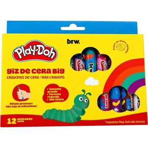 Giz De Cera Jumbo Play-doh Extra Big 12 Cores