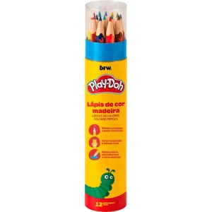 Lapis De Cor Sextavado Play-doh 12 Cores