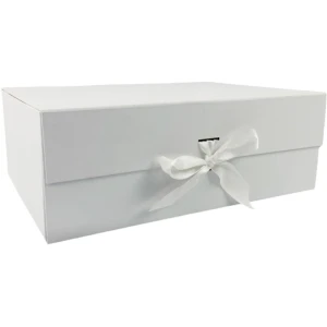 Caixa Para Presente Com Tampa Rigida Dobr. Branco 20x18x8cm