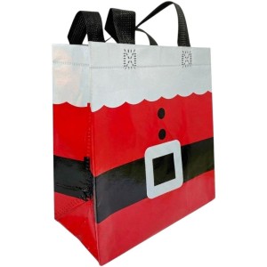 Sacola Para Presente Natal Papai Noel 22x11x23cm