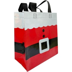 Sacola Para Presente Natal Papai Noel 22x11x23cm