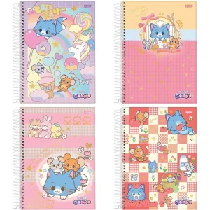 Caderno 01x1 Capa Dura Gokko Tom & Jerry 80fls.