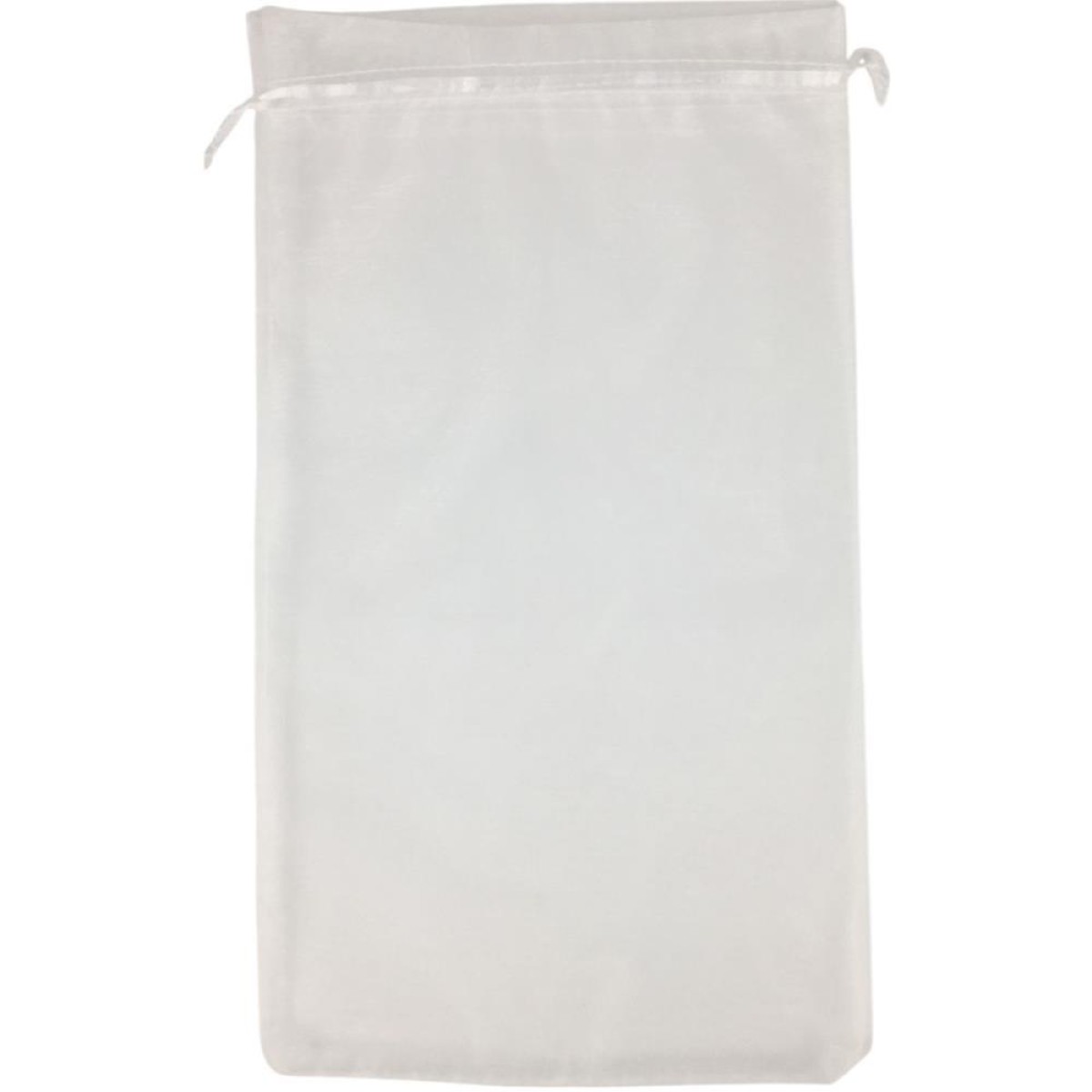 Saco De Organza Branco 20x35cm