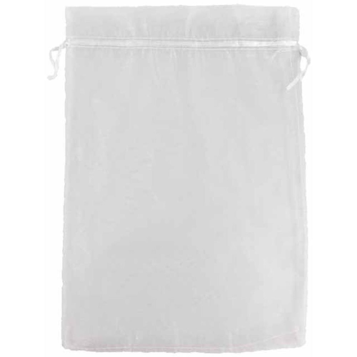 Saco De Organza Branco 25x35cm