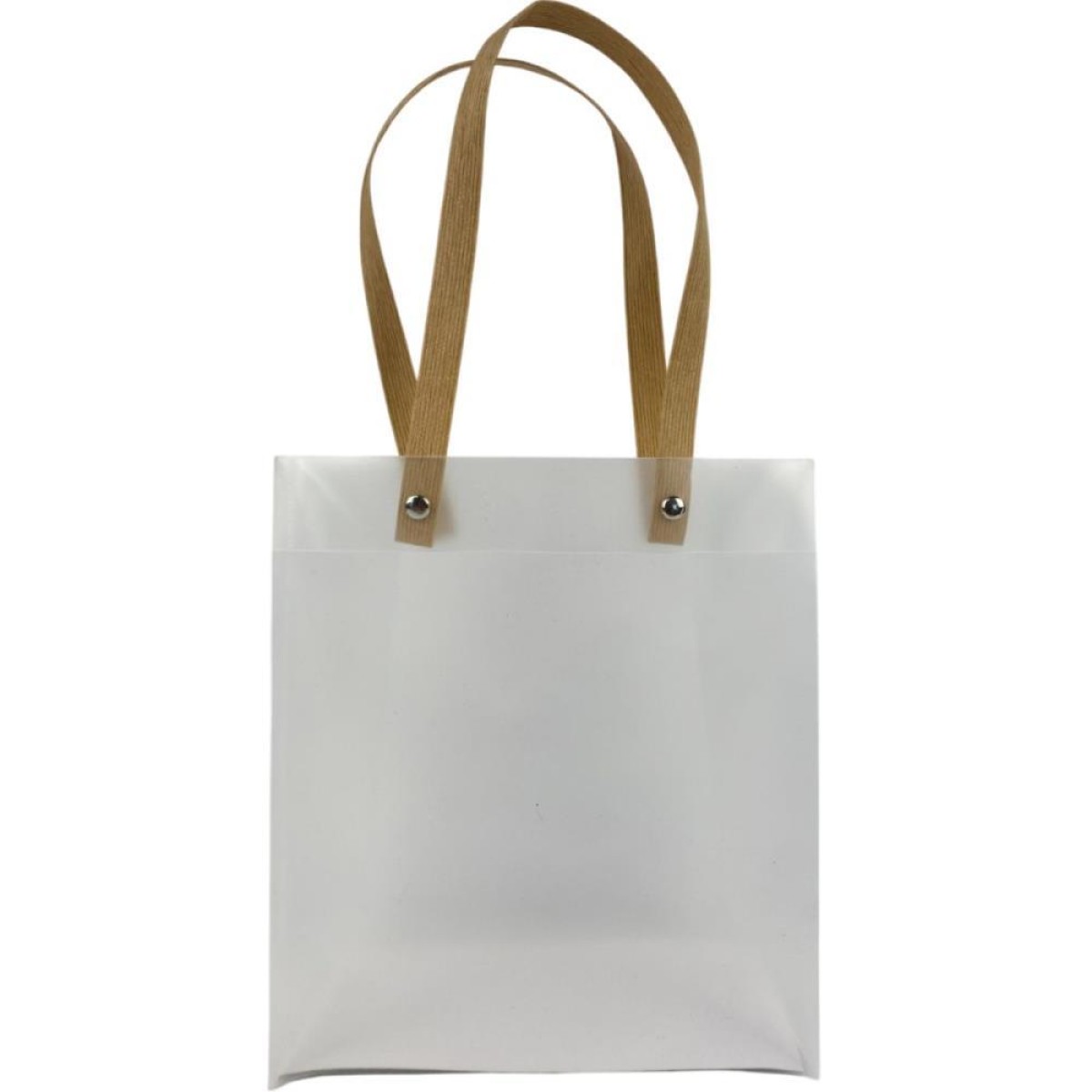 Sacola Para Presente Lisa Pvc Transparente 17x8x20cm