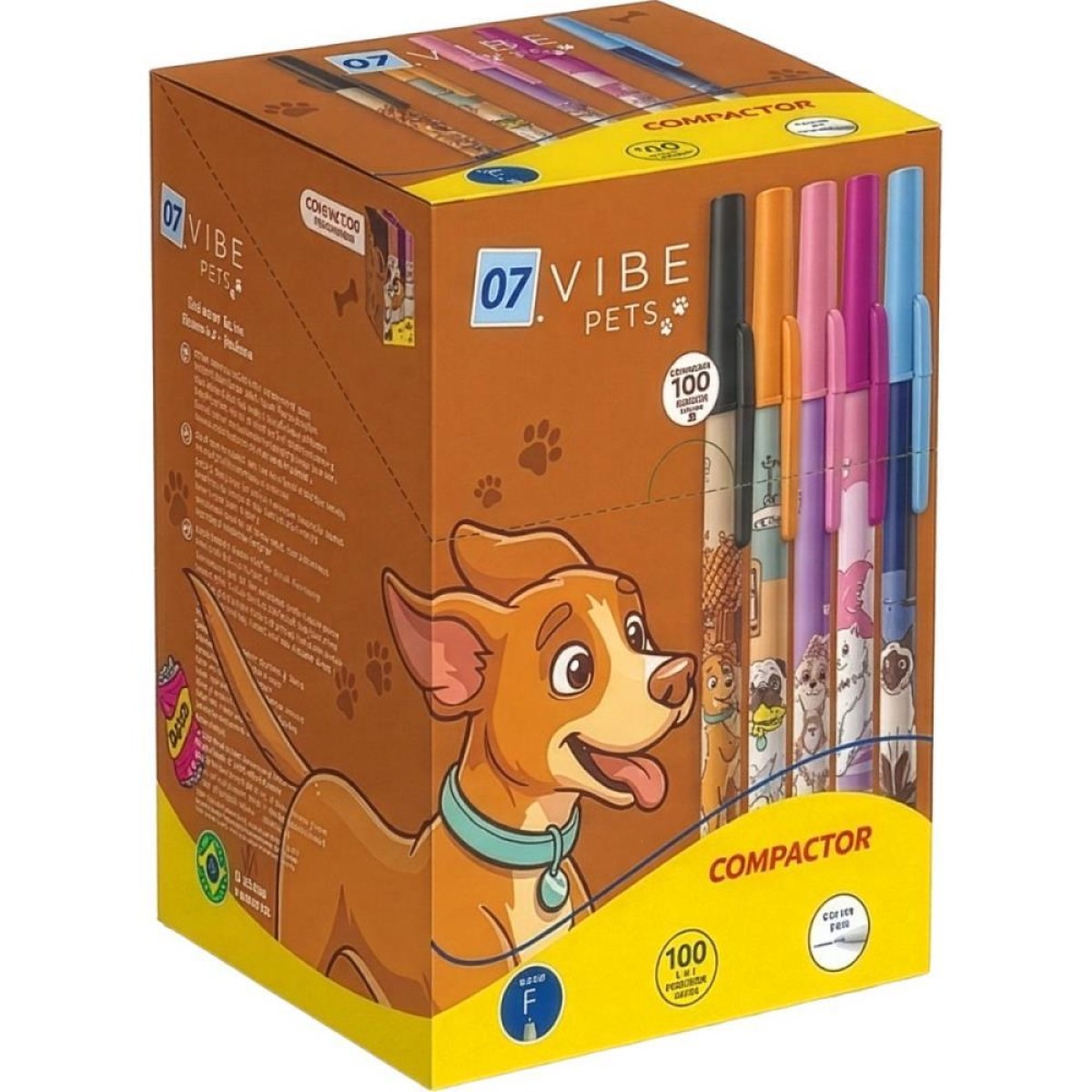 Caneta Esferografica 07 Vibes Pets Azul (s)