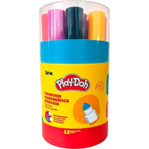 Caneta Hidrografica Jumbo Play-doh Extra Big 12cores