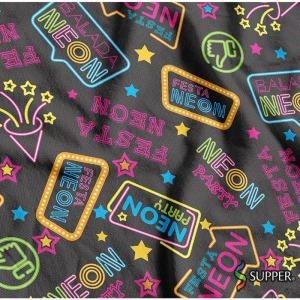 Tnt Estampado 1,40m 40g Festa Neon
