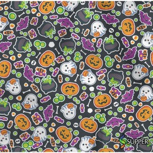 Tnt Estampado 1,40m 40g Halloween Doces Ou Travessuras