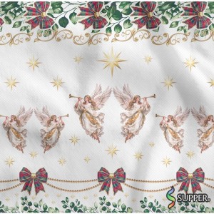 Tnt Estampado 1,40m 40g Natal Anjos Natalinos