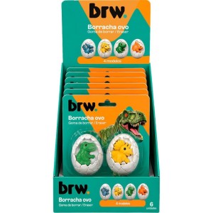 Borracha Decorada Raptors Ovo De Dino 2unx6blister