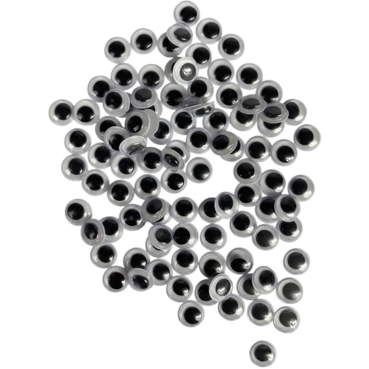 Artesanato Olho Movel 10mm Preto