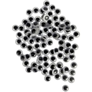 Artesanato Olho Movel 10mm Preto