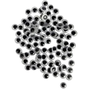 Artesanato Olho Movel 10mm Preto