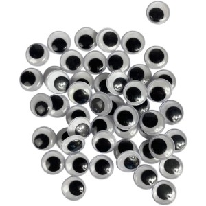 Artesanato Olho Movel 15mm Preto