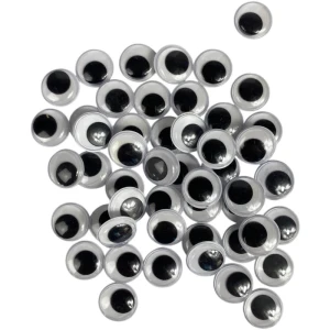 Artesanato Olho Movel 15mm Preto