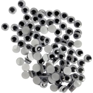 Artesanato Olho Movel 6mm Preto