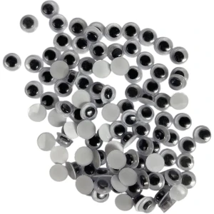 Artesanato Olho Movel 6mm Preto