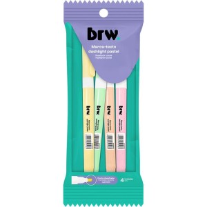 Caneta Marca Texto Dashlight Pastel 4 Cores