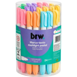 Caneta Marca Texto Dashlight Pastel 6 Cores