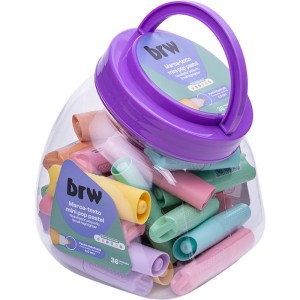 Caneta Marca Texto Pop Mini Pastel 6 Cores