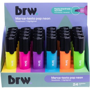 Caneta Marca Texto Pop Neon 6 Cores