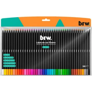 Lapis De Cor Sextavado Ebano 36 Cores