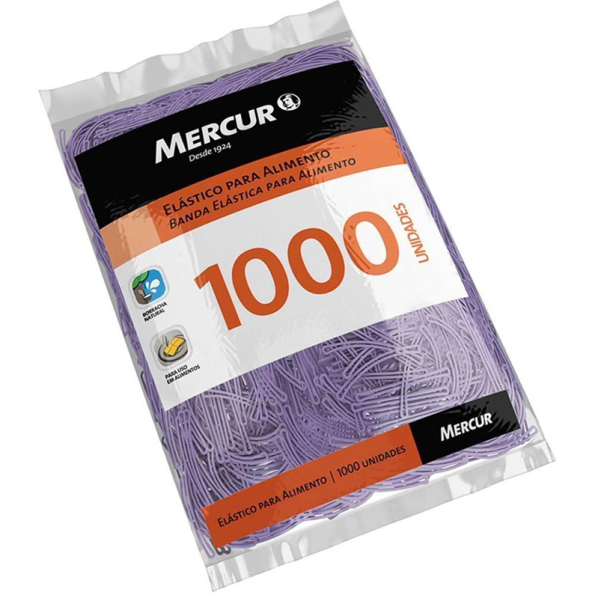 Elastico Para Alimento Lilas 1000 Unidades
