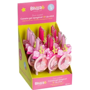 Caneta Gel Brilhae Apag.0.7mm+lip Stick