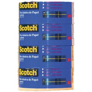 Fita Para Empacotamento Papel Liso 3777 48mmx50m Marr.