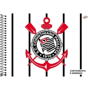 Caderno Desenho Univ Capa Dura Corinthians 80fls.