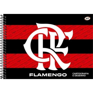 Caderno Desenho Univ Capa Dura Flamengo 80fls.