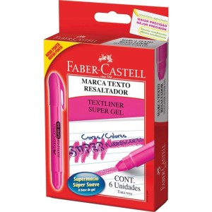 Caneta Marca Texto Supersoft Gel Rosa