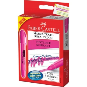 Caneta Marca Texto Supersoft Gel Rosa